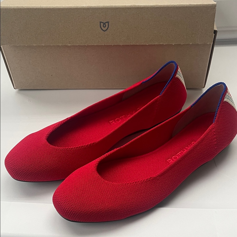 Rothy's Vibrant Red Flats